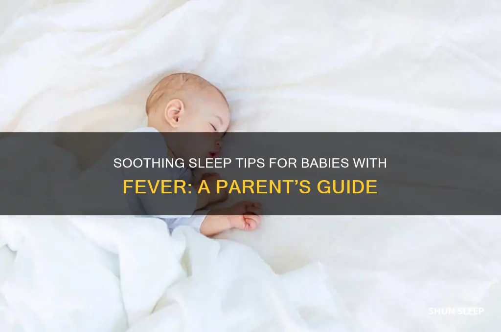 how to help a baby with a fever sleep