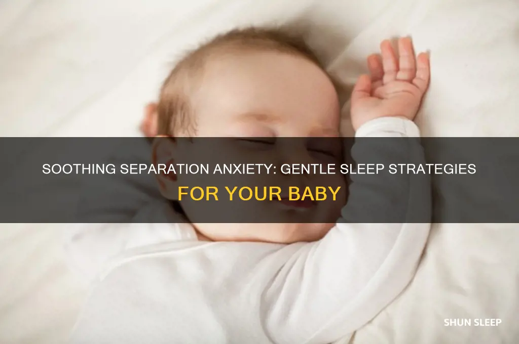 how to help a baby with separation anxiety sleep