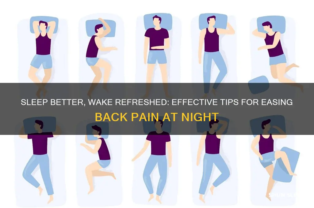 how to help a bad back when sleeping