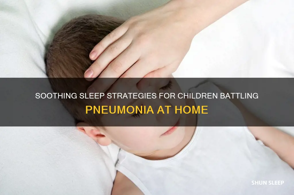 how to help a child sleep with pneumonia