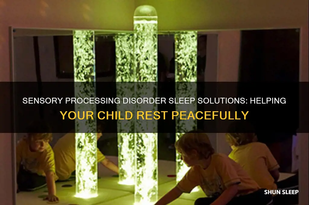 how to help a child with sensory processing disorder sleep