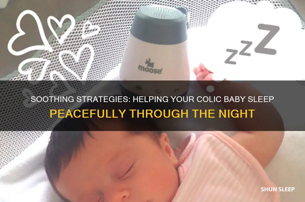 how to help a colic baby sleep at night