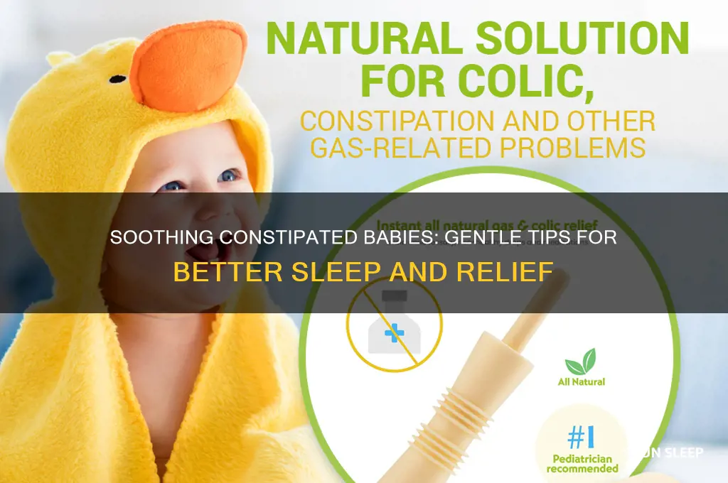 how to help a constipated baby sleep