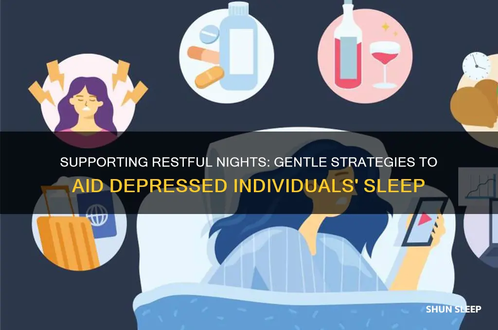 how to help a depressed person sleep