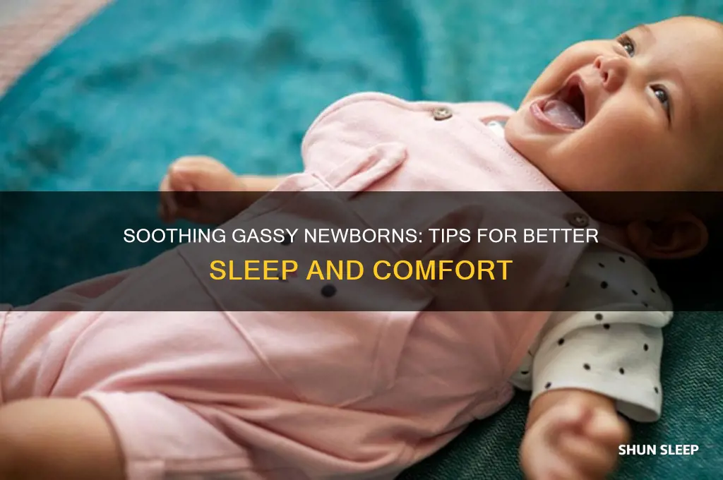how to help a gassy newborn sleep