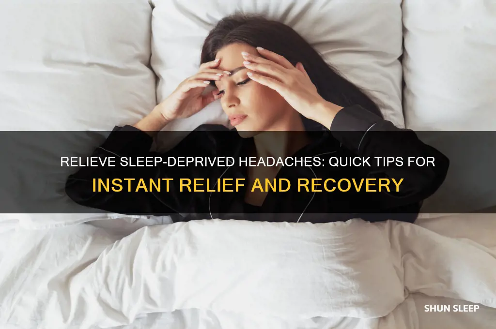 how to help a headache from lack of sleep