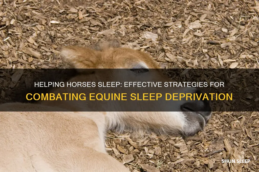 how to help a horse with sleep deprivation