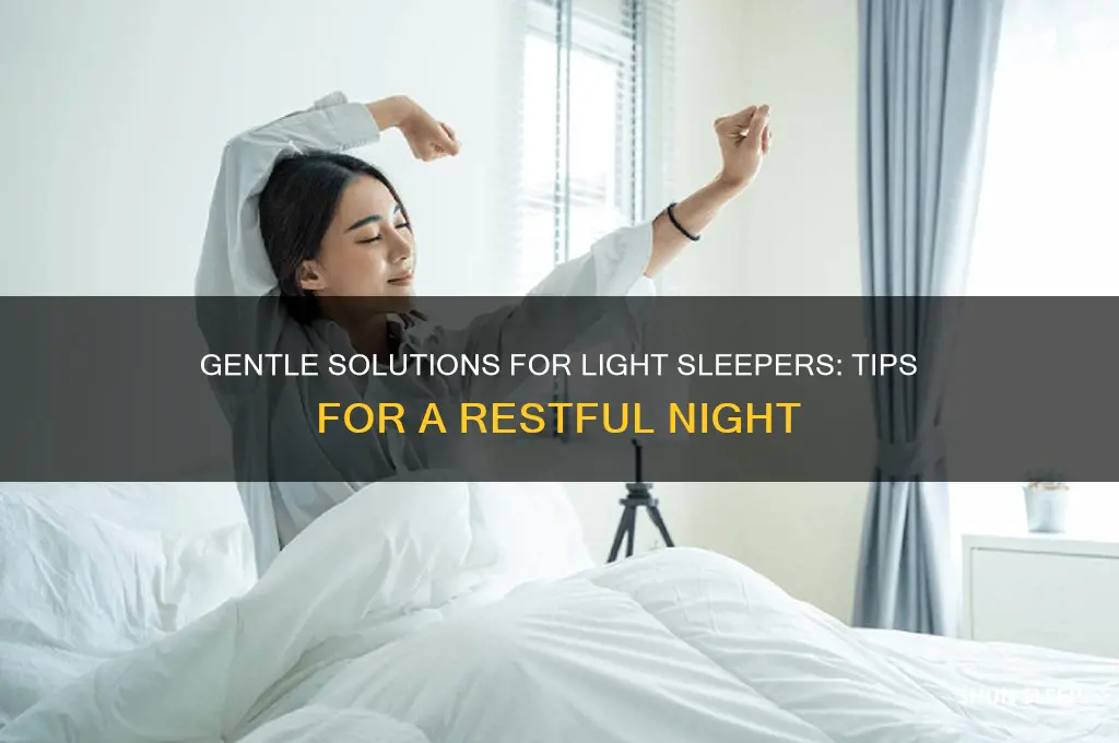 how to help a light sleeper