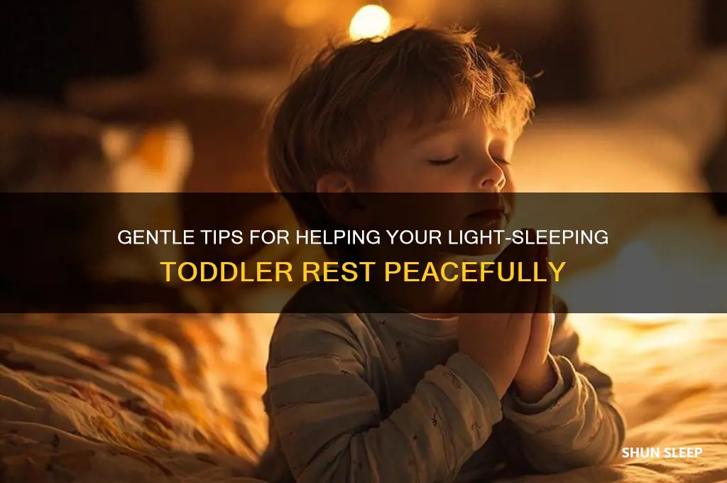 how to help a light sleeping toddler