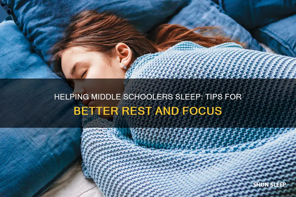 how to help a middle schooler get to sleep