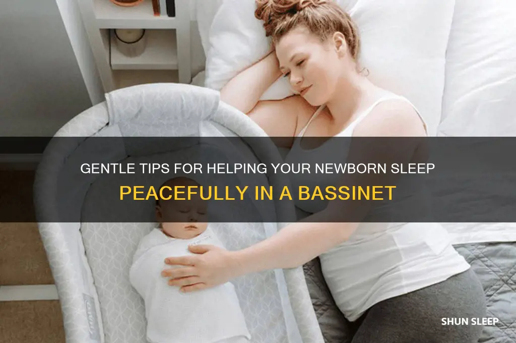 how to help a newborn sleep in bassinet