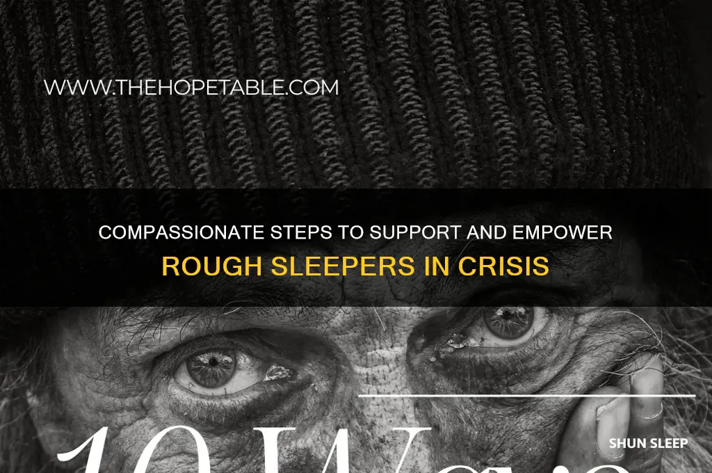 how to help a rough sleeper