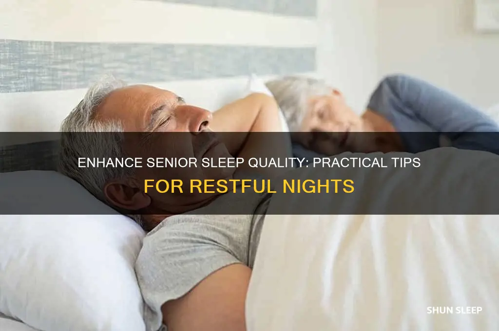 how to help a senior sleep better