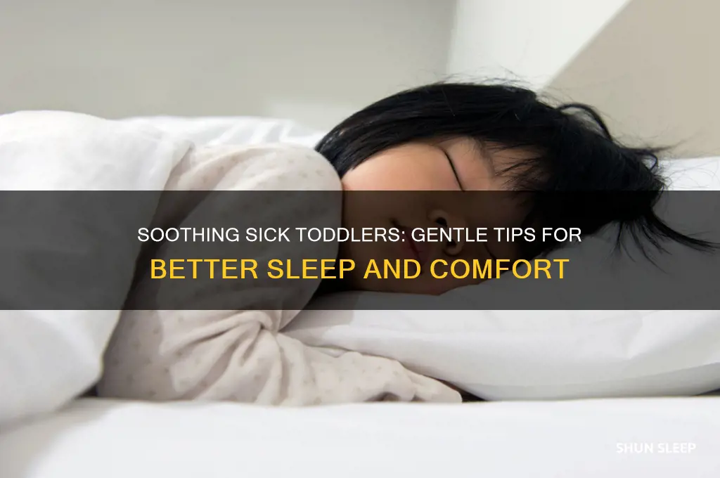 how to help a sick toddler sleep