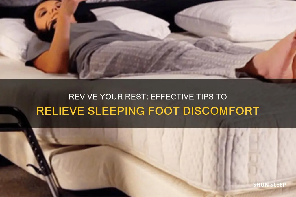 how to help a sleeping foot