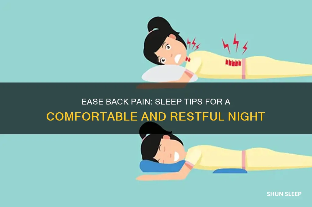 how to help a sore back when sleeping