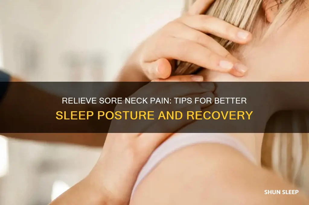 how to help a sore neck from sleeping wrong