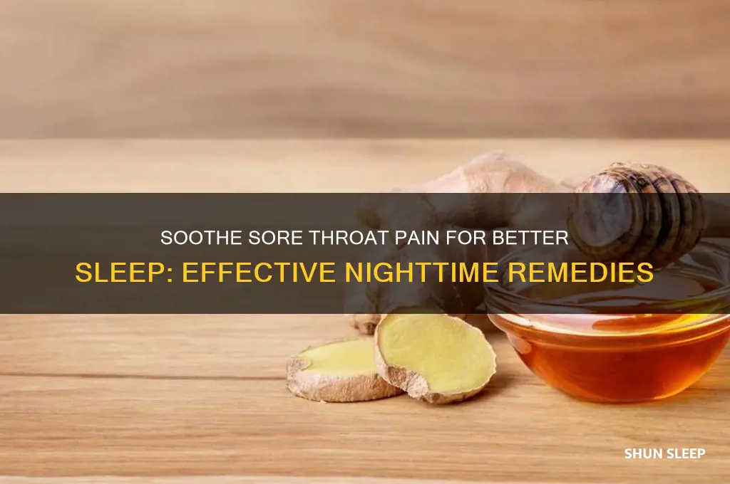 how to help a sore throat while sleeping
