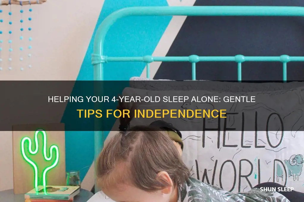 how to help a4 year old sleep alone
