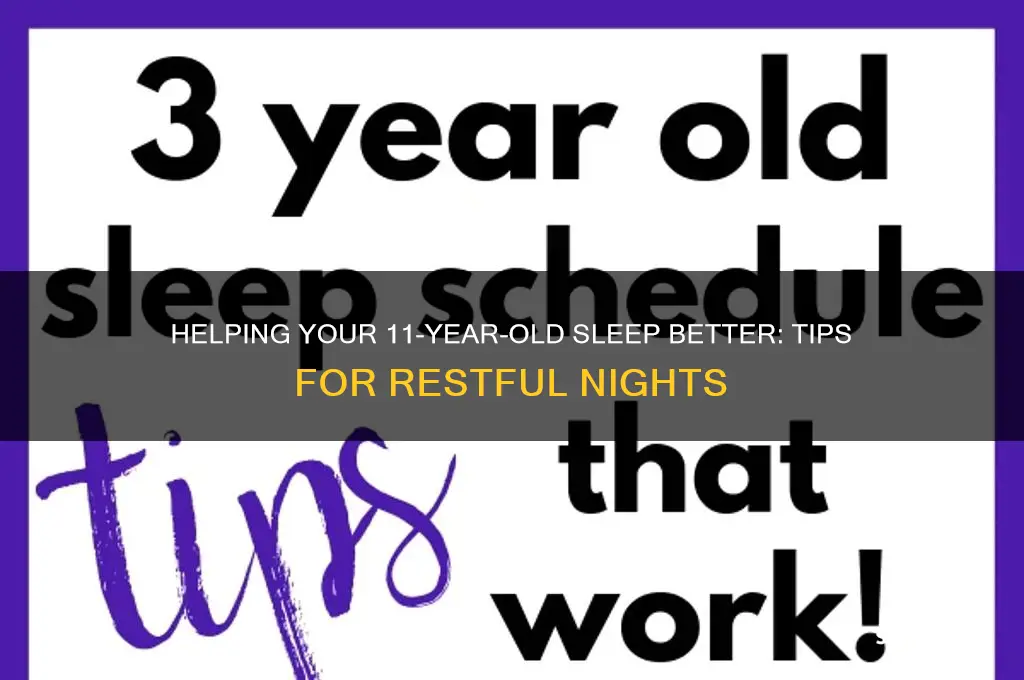 how to help an 11 year old sleep