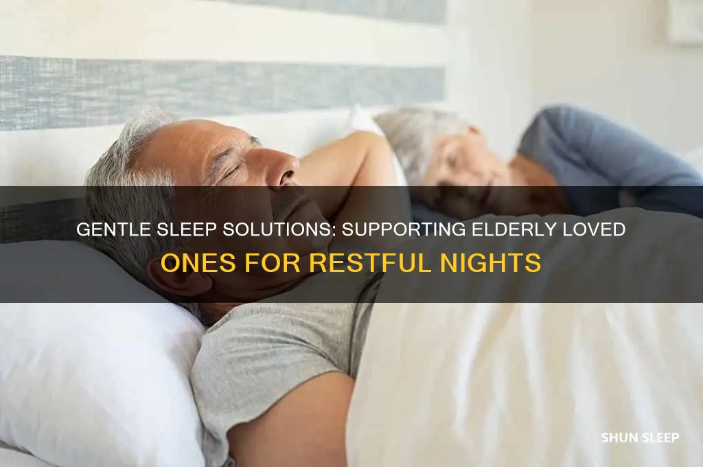 how to help an elderly person sleep