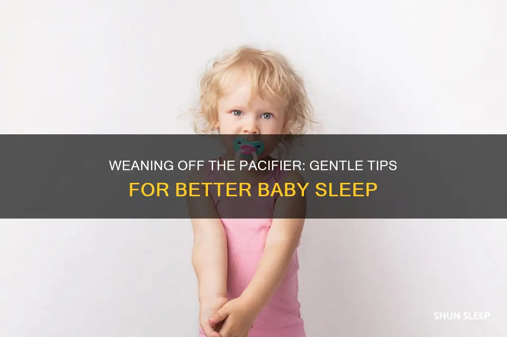 how to help baby sleep when weaning off pacifier