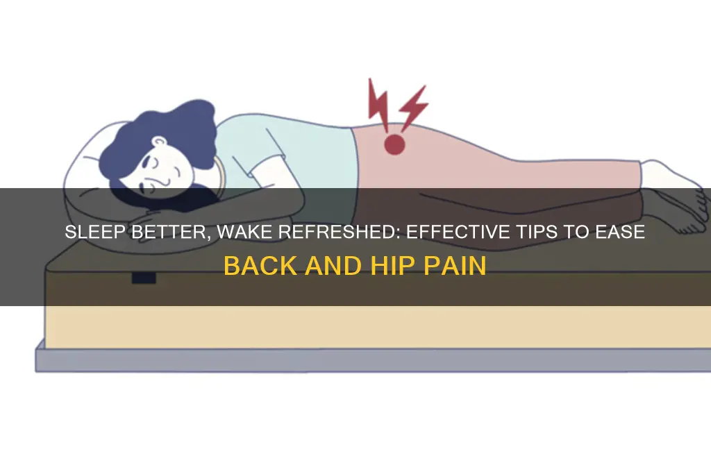 how to help back and hip pain while sleeping