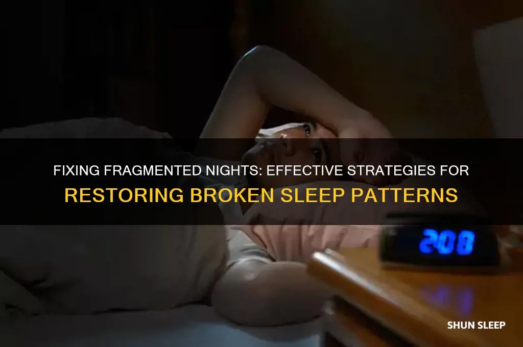 how to help broken sleep