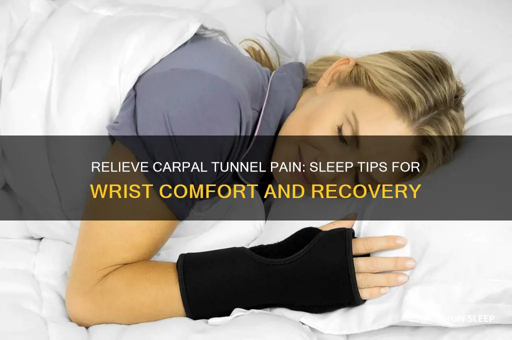 how to help carpal tunnel while sleeping