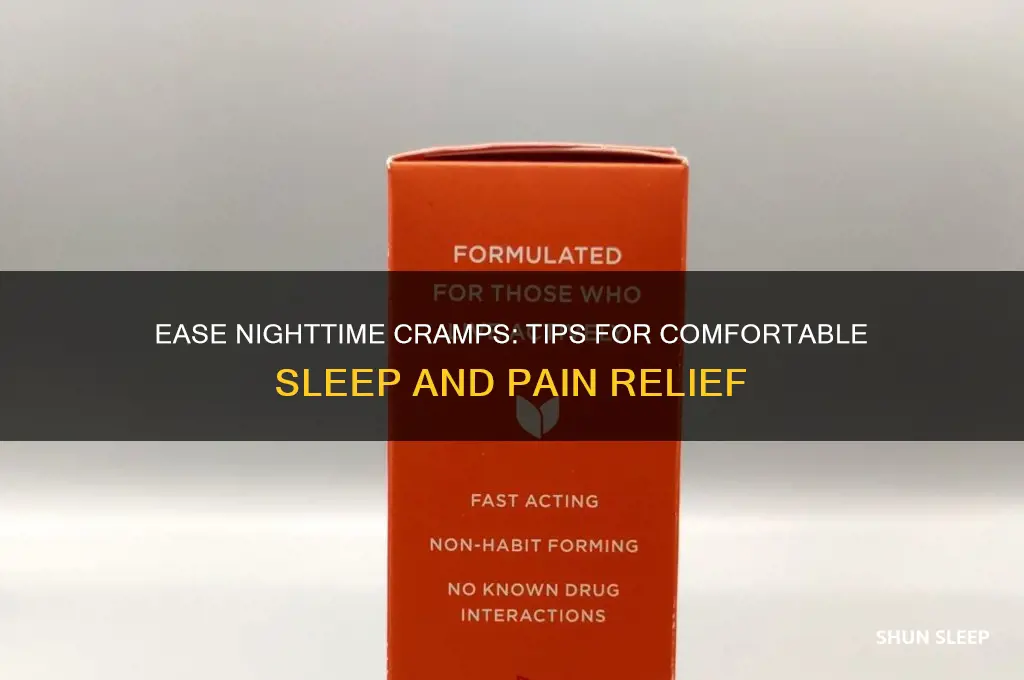 how to help cramps when trying to sleep