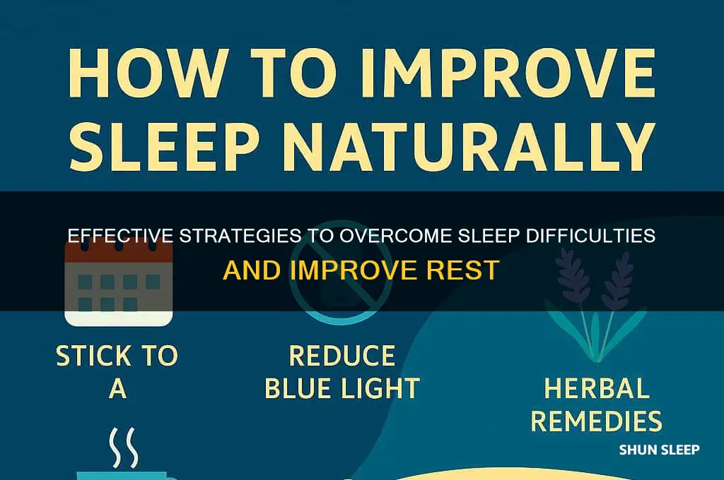 how to help difficulty sleeping
