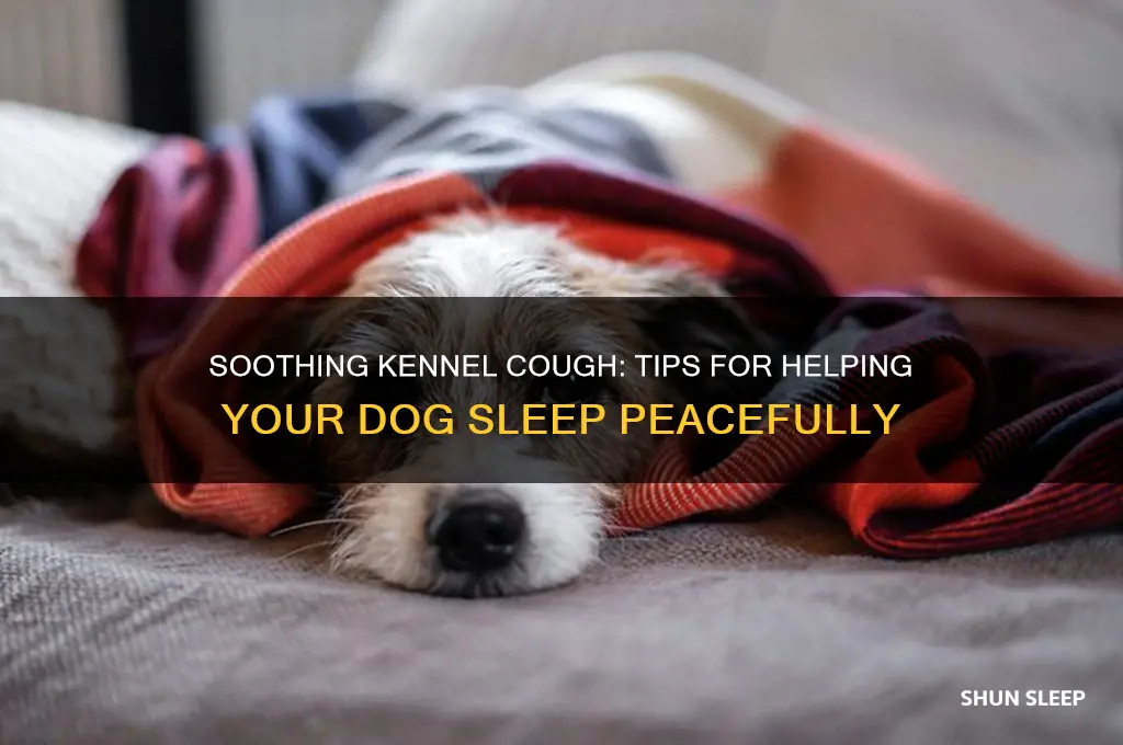 how to help dog get over kennel cough sleeping