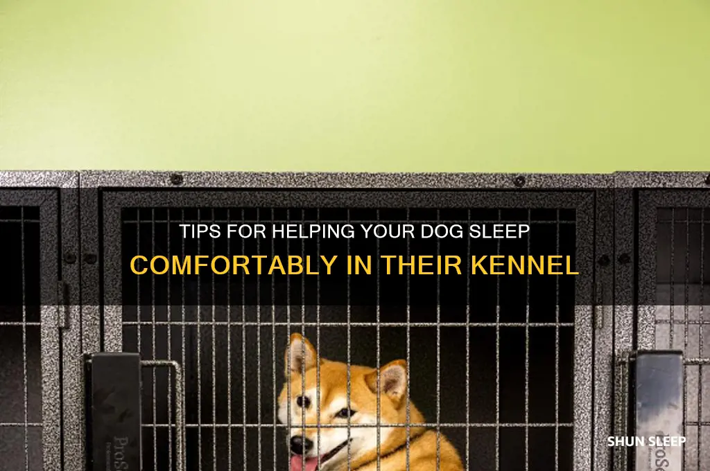 how to help dog sleep in kennel