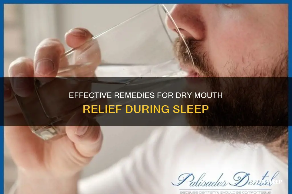 how to help dry mouth when sleeping