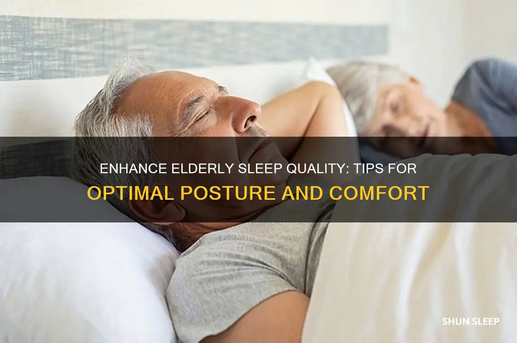how to help elder sleep in good posture