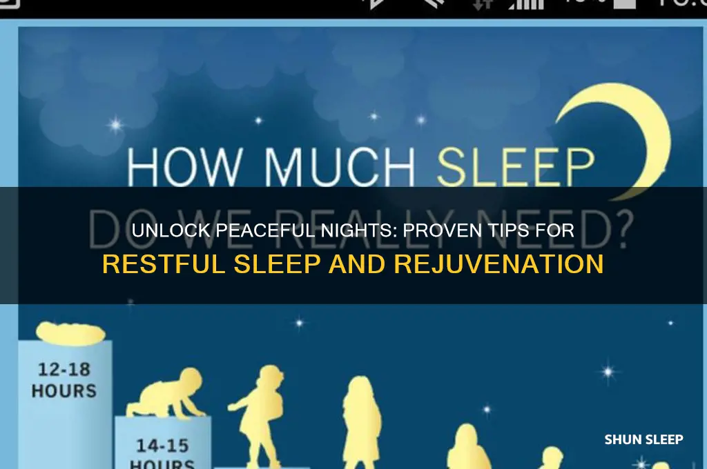 how to help get a restful sleep