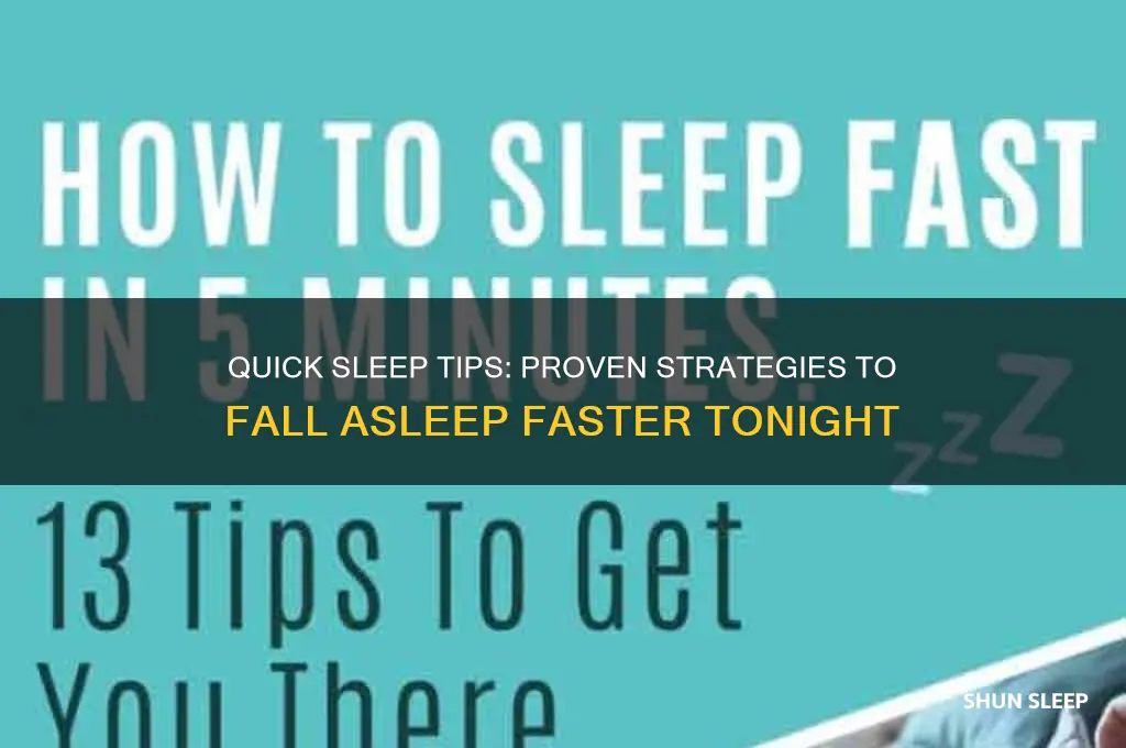 how to help go to sleep fast