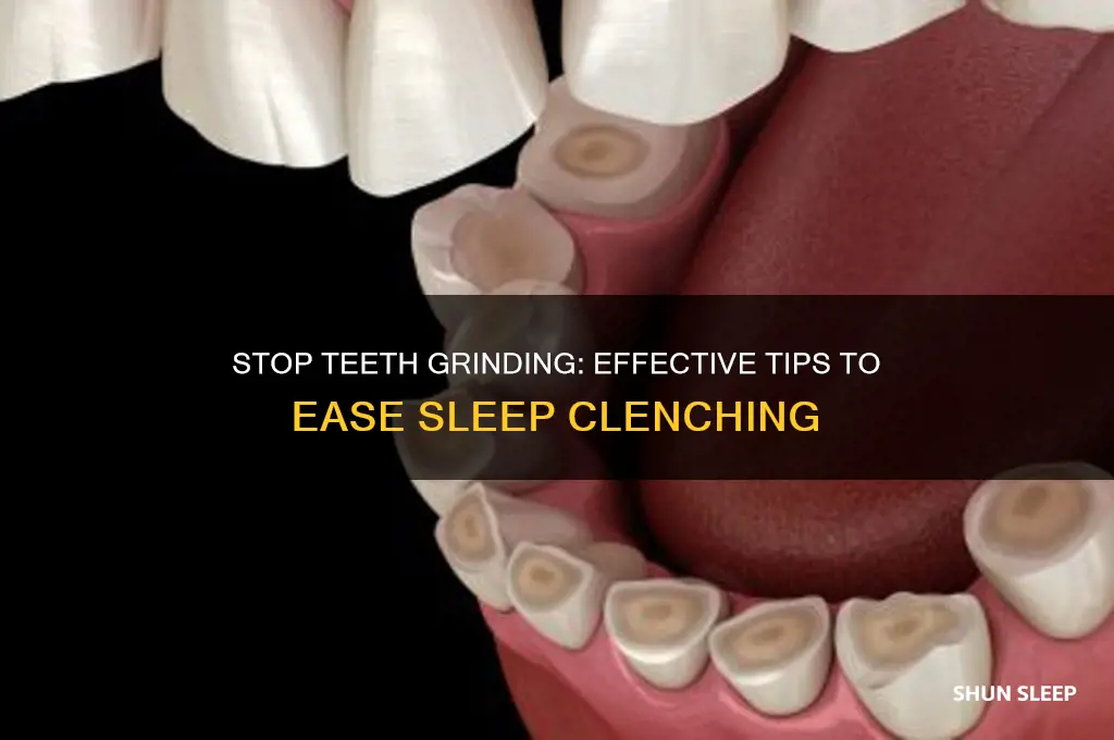 how to help grinding and clenching during sleep