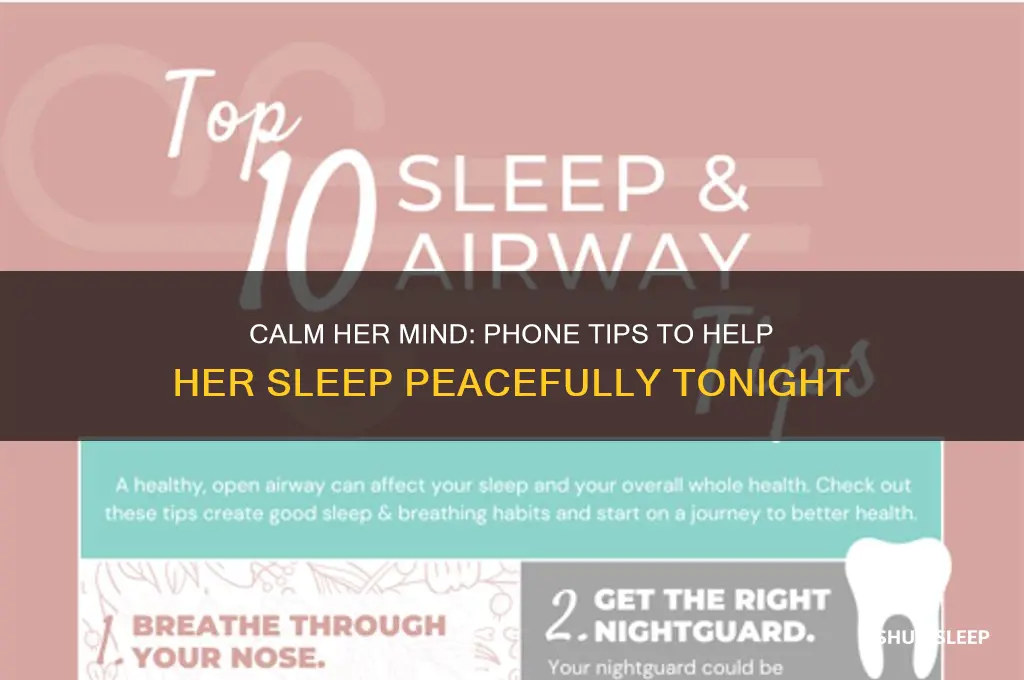 how to help her sleep over phone