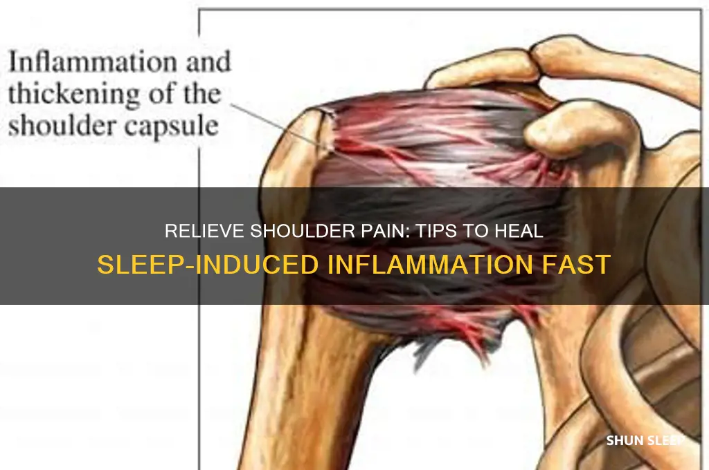 how to help inflamed shoulder from sleep