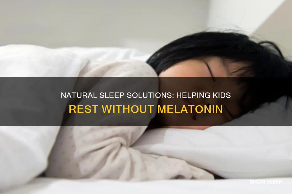 how to help kids sleep without melatonin