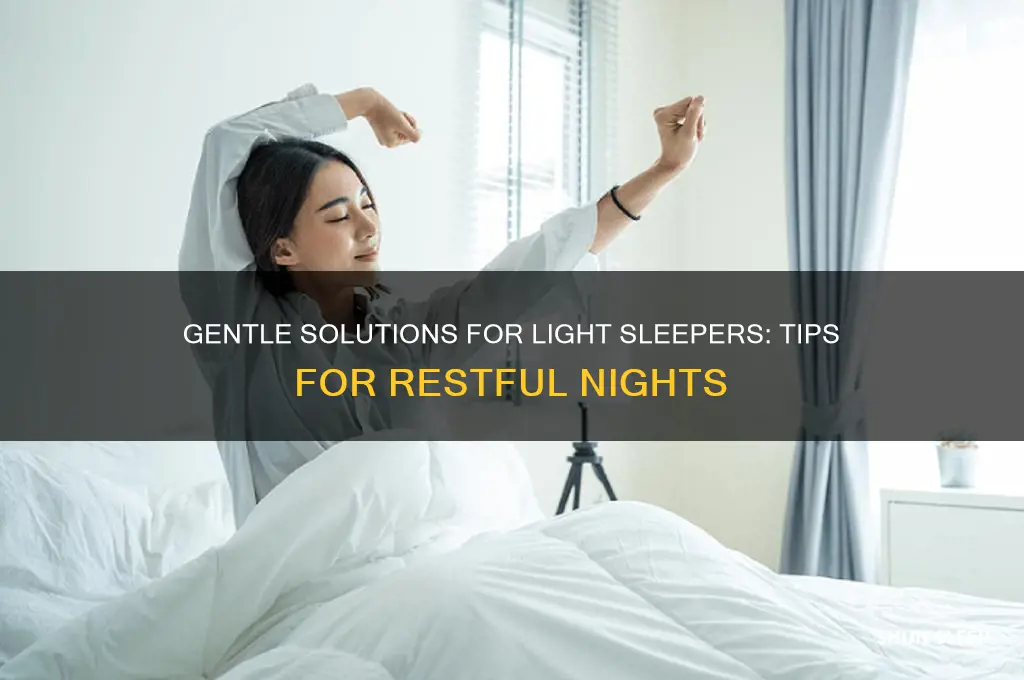 how to help light sleepeing