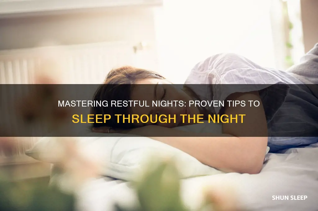 how to help me sleep through the night