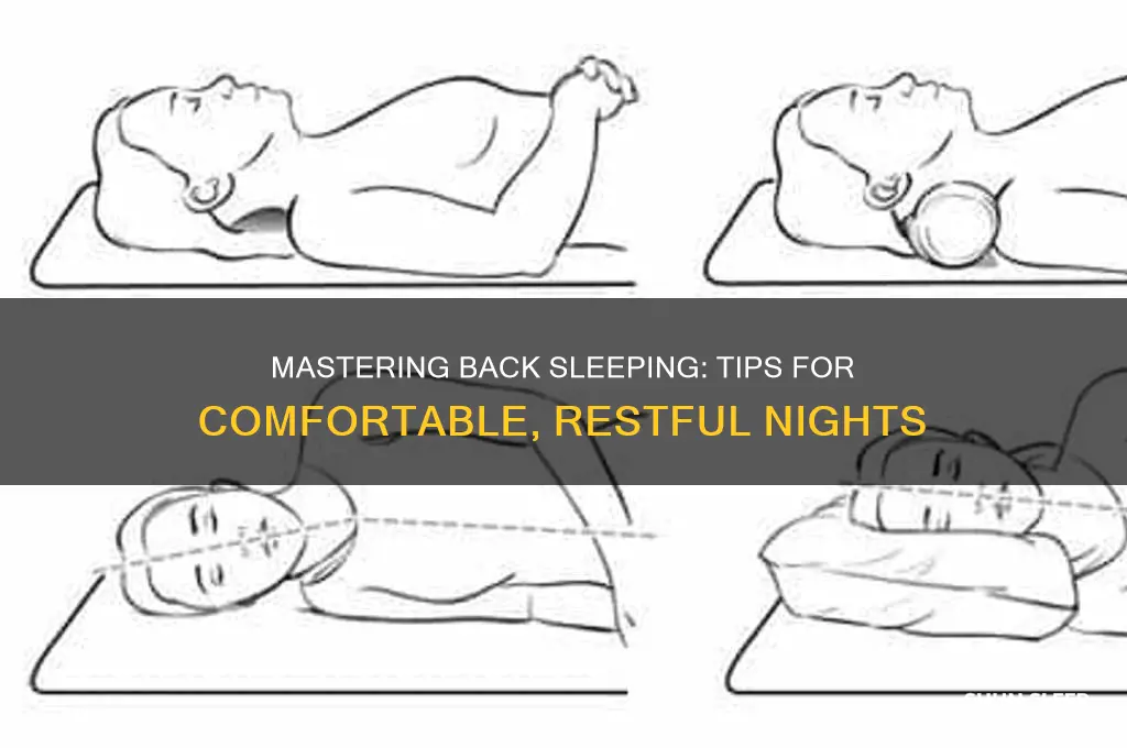 how to help me stay sleeping on my back