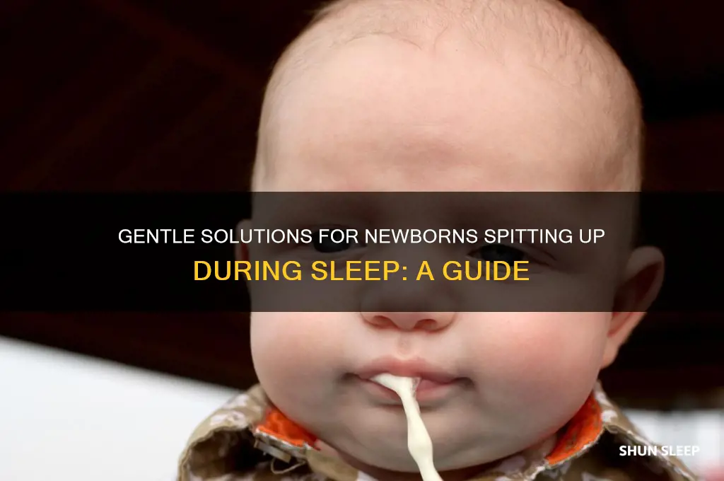 how to help newborns that spit up in their sleep