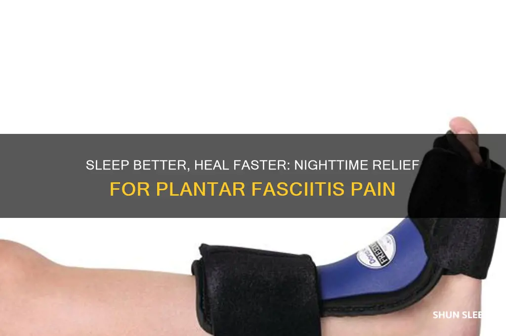 how to help plantar fasciitis while sleeping