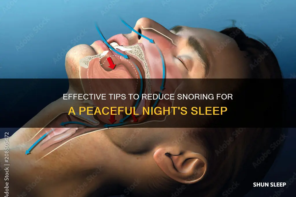 how to help reduce snoring when sleeping