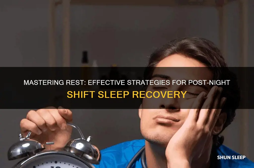how to help sleep after night shift