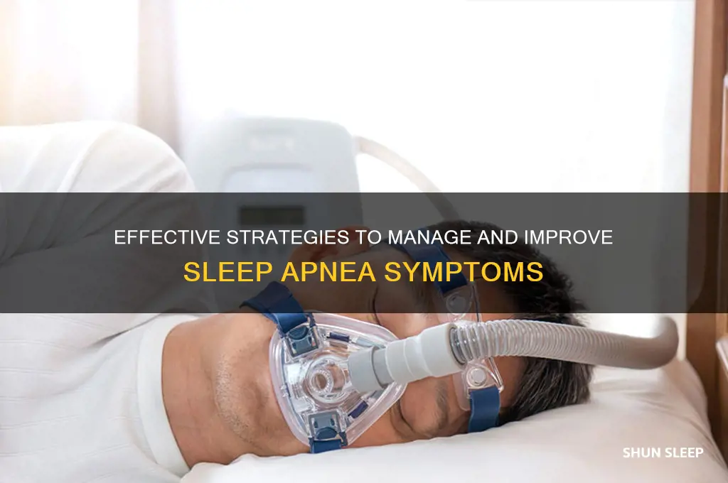 how to help sleep apnia