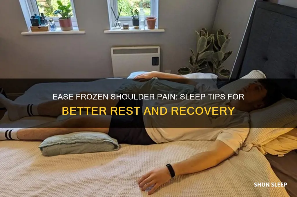 how to help sleep with frozen shoulder